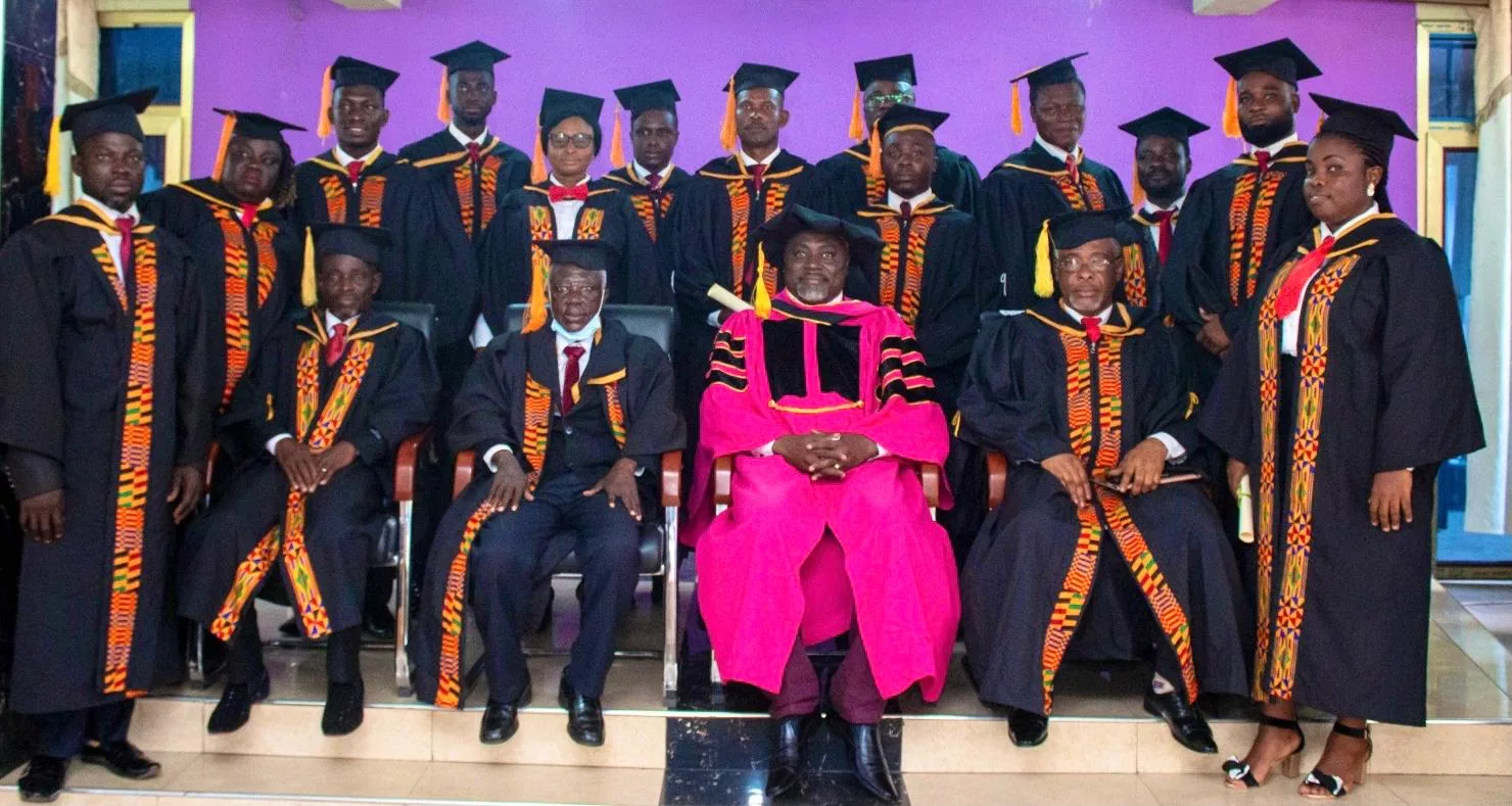 PWSM graduating cohort in formal graduation setting