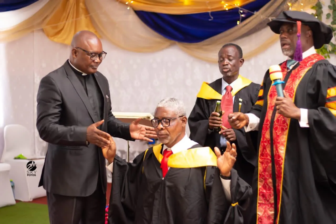 Prayer and impartation at graduation